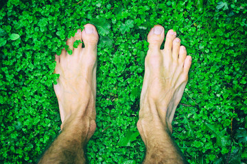 Man's feet
